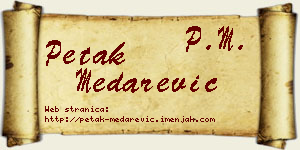 Petak Medarević vizit kartica